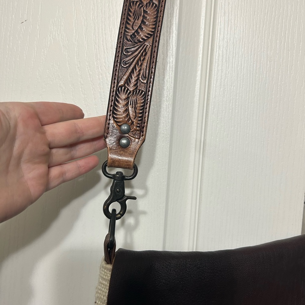 NEW American Darling Bag with Fringe & Leather Conceal and Carry. Saddle Purse - Picture 5 of 9